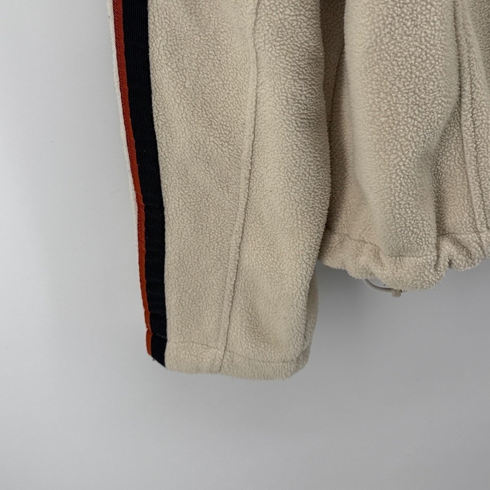 Harley-Davidson Womens Fleece Jacket Full Zip Cream Beige Sleeve Logo 98426-09VW - Picture 7 of 12